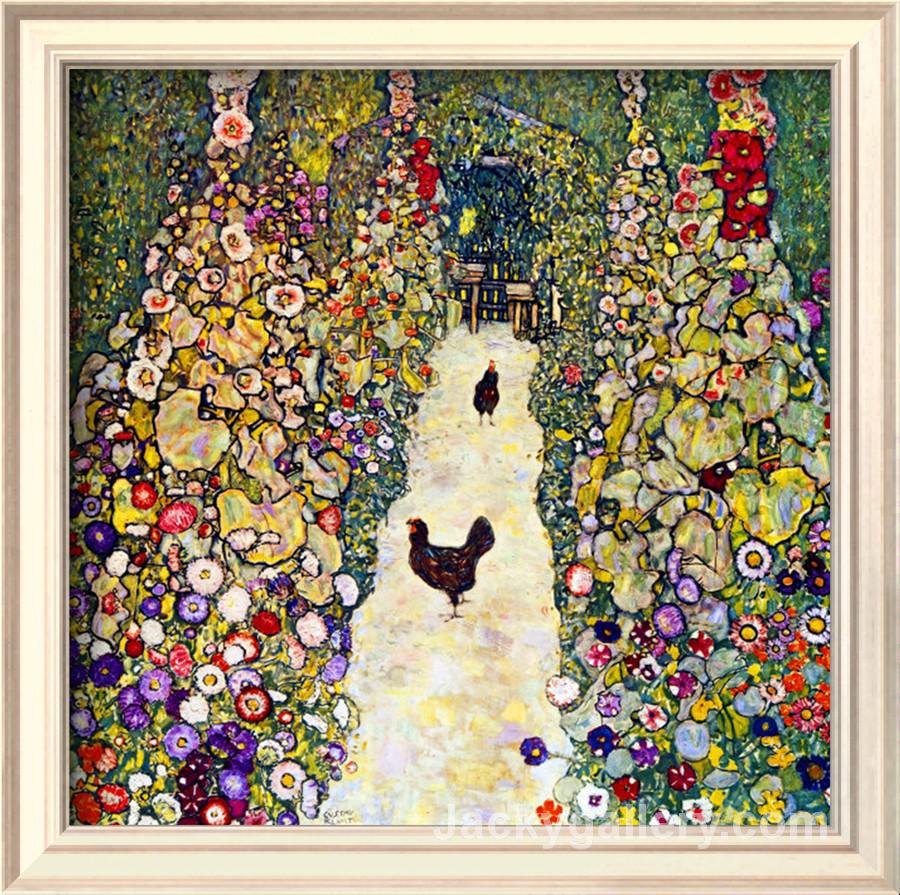 Gardenpath with Hens by Gustav Klimt paintings reproduction